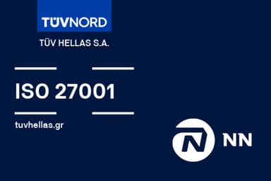 Η NN Hellas πιστοποιείται για το σύστημα της για τη διαχείριση ασφάλειας των πληροφοριών, από την TÜV HELLAS (TÜV NORD)